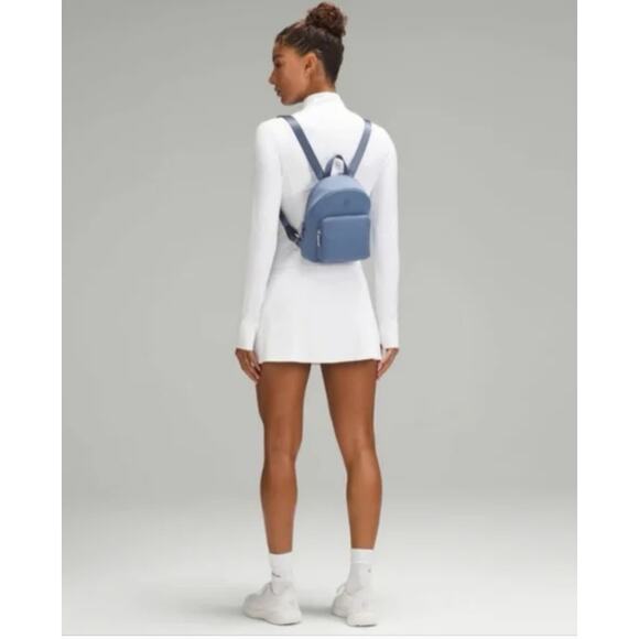 NWT Lululemon Knit Nylon Micro Backpack Oasis Blue - Picture 1 of 7